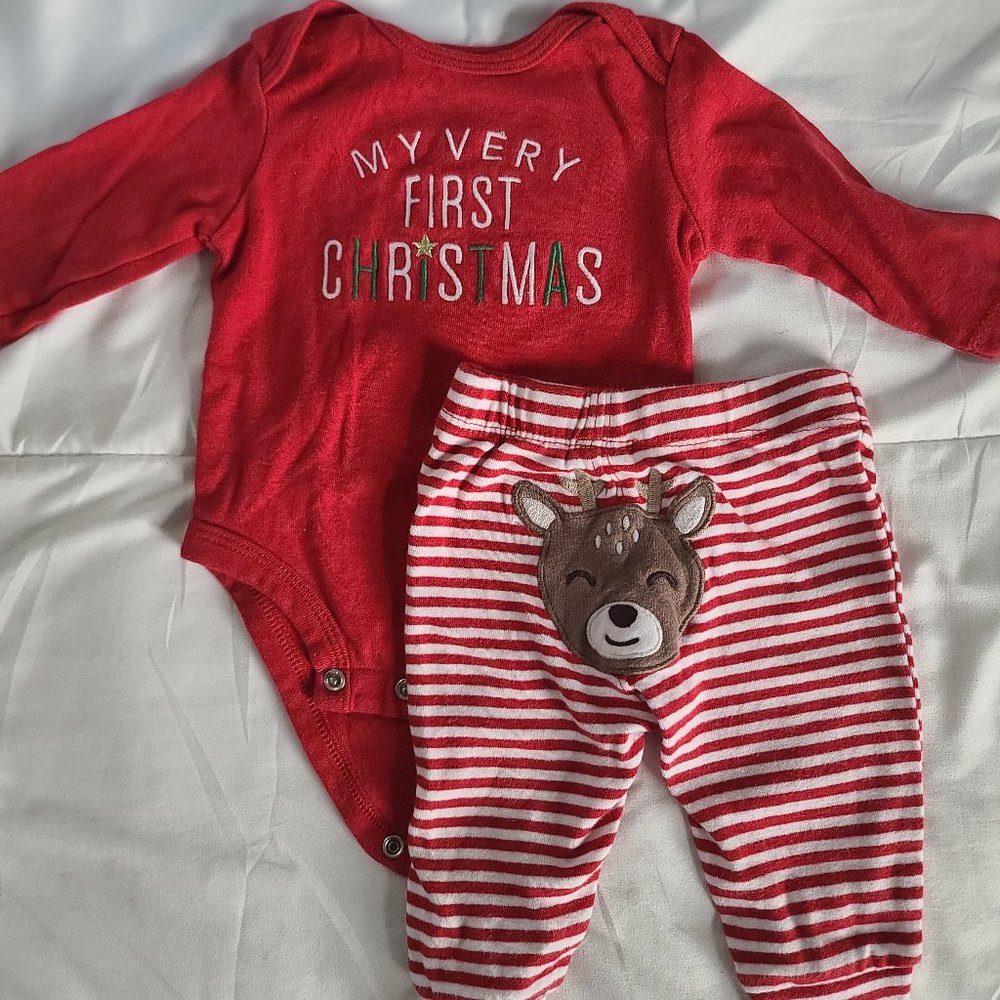 Babys First Christmas 2 piece